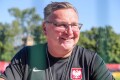 TRENING PILKARZY REPREZENTACJI POLSKI NA BOISKU ZWAR MIEDZYLESIE CZESLAW MICHNIEWICZ