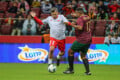 SWIETO PILKI NOZNEJ  10-LAT PGE NARODOWY MECZ POLSKA - PORTUGALIA RADOSLAW GILEWICZ  JORGE ANDRADE