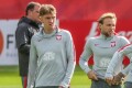 Trening reprezentacji Polski - Wojciech Mońka i Tymoteusz Puchacz