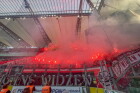 PKO EKSTRAKLASA  LEGIA WARSZAWA - WIDZEW LODZ KIBICE WIDZEWA  RACOWISKO
