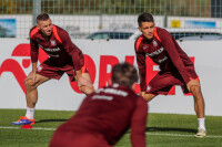 Jakub Piotrowski Bartosz Kapustka Reprezentacja Polski trenuje na Legii przed meczem z Portugalią