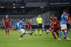 LIGA EUROPY SSC NAPOLI - LEGIA WARSZAWA MATTEO POLITANO  GOL