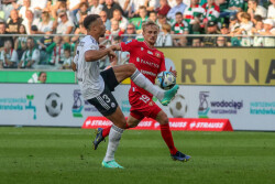 PKO EKSTRAKLASA  LEGIA WARSZAWA - WIDZEW LODZ STEVE KAPUADI  BARTLOMIEJ PAWLOWSKI