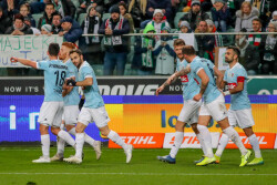 26. KOLEJKA EKSTRAKLASY LEGIA WARSZAWA - PIAST GLIWICE PATRYK SOKOLOWSKI  MIKKEL KIRKESKOV  JORGE FELIX  PIOTR PARZYSZEK  THOMAS HATELEY  GERARD BADIA