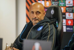 LIGA EUROPA  KONFERENCJA PRASOWA SSC NAPOLI PRZED MECZEM Z LEGIA LUCIANO SPALETTI