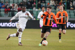 EUROPA LEAGUE  LIGA EUROPY  SZACHTAR DONIECK - STADE RENNAIS FC JEREMY DOKU  HEORHIJ SUDAKOW