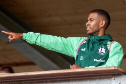 Pierwszy trening Legii w Austrii Juergen Elitim
