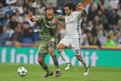LIGA MISTRZOW REAL MADRYT - LEGIA WARSZAWA CHAMPIONS LEAGUE REAL MADRID - LEGIA WARSAW VADIS ODJIDJA-OFOE  MARCELO