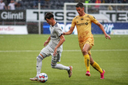 LIGA MISTRZOW I RUNDA ELIMINACJI FK BODO GLIMT - LEGIA WARSZAWA KACPER SKIBICKI  LASSE NORDAS
