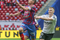 FINALOWY MECZ FORTUNA PUCHAR POLSKI SEZON 2022/23 --- FINAL OF POLISH CUP FOOTBALL MATCH IN WARSAW: LEGIA WARSZAWA - RAKOW CZESTOCHOWA ZORAN ARSENIC  MACIEJ ROSOLEK