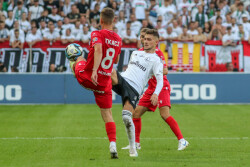 PKO EKSTRAKLASA  LEGIA WARSZAWA - WIDZEW LODZ DAWID TKACZ  ERNEST MUCI