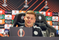 Liga Europy - Konferencja przed meczem Legii z Leicester City Harvey Barnes