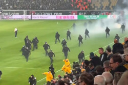Dynamo Drezno Hertha Berlin awantura chuligan
