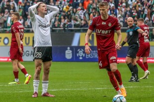 Marc Gual Łukasz Bejger Legia Warszawa - Śląsk Wrocław 0:0