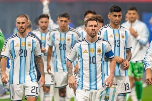 Leo Messi Cristian Romero Alexis Mac Alister