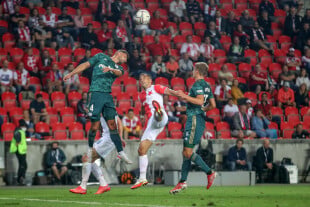 IV RUNDA ELIMINACJI LIGI EUROPY  SLAVIA PRAGA - LEGIA WARSZAWA JAN KUCHTA  MATEUSZ WIETESKA  ONDREJ LINGR