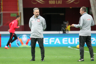 TRENING REPREZENTACJA POLSKI MECZ ELIMINACJE DO MISTRZOSTW EUROPY 2020 GRUPA G: POLSKA - LOTWA --- POLISH TEAM PRACTICE BEFORE QUALIFICATION FOR UEFA EURO 2020 MATCH GROUP G IN WARSAW: POLAND - LATVIA JERZY BRZECZEK