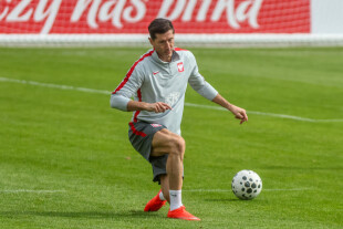 Trening reprezentacji Polski - Robert Lewandowski