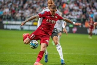 Wyborna forma Patryka Klimali. Gol za golem