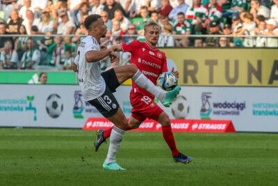 PKO EKSTRAKLASA  LEGIA WARSZAWA - WIDZEW LODZ STEVE KAPUADI  BARTLOMIEJ PAWLOWSKI