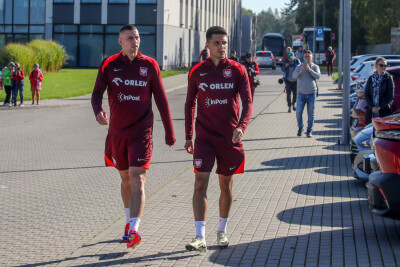 Jakub Piotrowski Bartosz Kapustka Reprezentacja Polski trenuje na Legii przed meczem z Portugalią