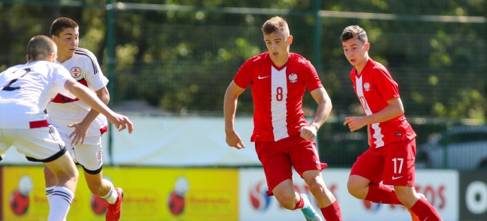 PUCHAR SYRENKI POLSKA U-17 - GRUZJA U-17 KACPER KOZLOWSKI  MATEUSZ MUSIALOWSKI