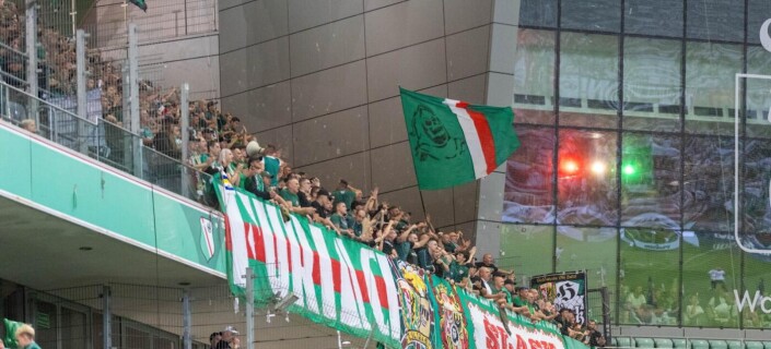 Legia Warszawa - Śląsk Wrocław 1:1 Stadion sektor gości