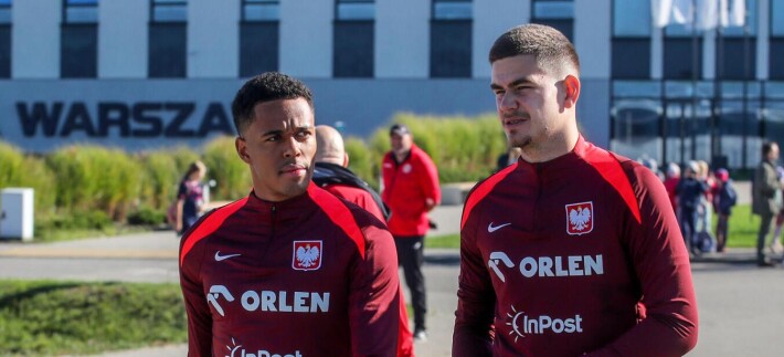 Michael Ameyaw Kacper Trelowski Reprezentacja Polski trenuje na Legii przed meczem z Portugalią