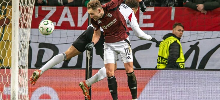 Legia Warszawa - Sparta Praga 0:1 Jan Kuchta