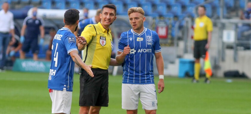 33. KOLEJKA PKO EKSTRAKLASY LECH POZNAN - LEGIA WARSZAWA PAWEL GIL KAMIL JOZWIAK