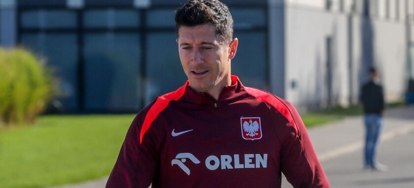 Robert Lewandowski Reprezentacja Polski trenuje na Legii przed meczem z Portugalią