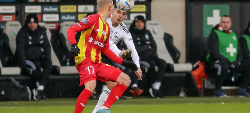 PKO EKSTRAKLASA 18. KOLEJKA MECZ LEGIA WARSZAWA - KORONA KIELCE WARSAW DAWID BLANIK BARTOSZ KAPUSTKA