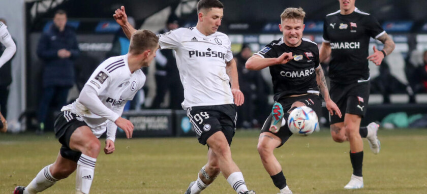 PKO EKSTRAKLASA  19. KOLEJKA  LEGIA WARSZAWA - CRACOVIA  WARSAW BARTOSZ SLISZ  MICHAL RAKOCZY