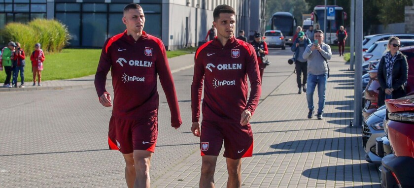 Jakub Piotrowski Bartosz Kapustka Reprezentacja Polski trenuje na Legii przed meczem z Portugalią