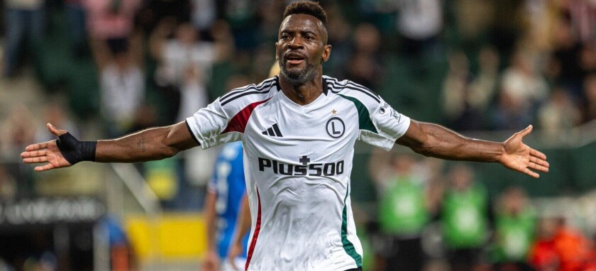 Jean-Pierre Nsame Legia Warszawa - Banik Ostrawa