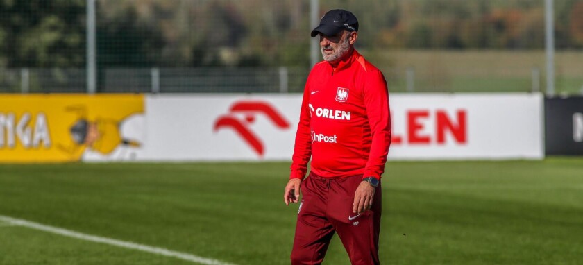 Michał Probierz Reprezentacja Polski trenuje na Legii przed meczem z Portugalią