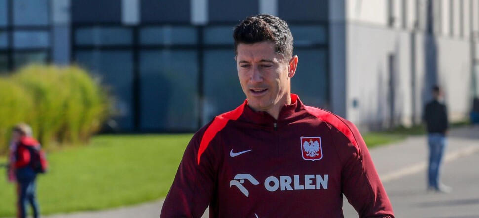 Robert Lewandowski Reprezentacja Polski trenuje na Legii przed meczem z Portugalią