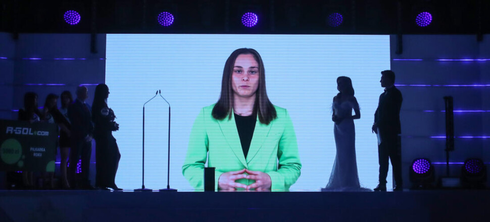 WARSZAWA  21.01,2023 GALA TYGODNIKA PILKA NOZNA ---  GALA PN IN WARSAW EWA PAJOR