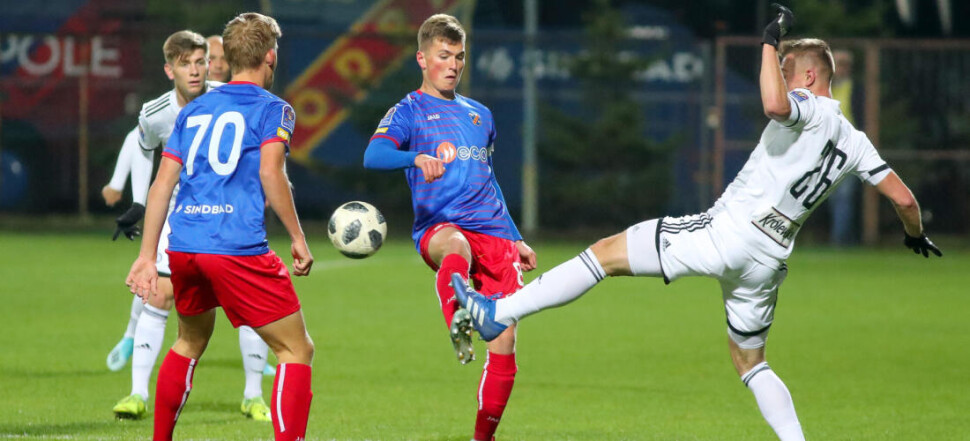 1/16 FINALU TOTOLOTEK PUCHARU POLSKI LEGIA II WARSZAWA - ODRA OPOLE LEGIA II WARSAW  REZERWY  SECOND TEAM HUBERT SOBOL  MATEUSZ GRUDZINSKI