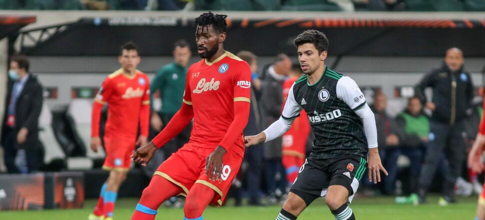 LIGA EUROPY  GRUPA H LEGIA WARSZAWA - SSC NAPOLI ANDRE ZAMBO ANGUISSA  ANDRE MARTINS
