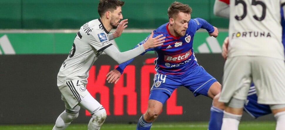 LEGIA WARSZAWA - PIAST GLIWICE PKO EKSTRAKLASA FILIP MLADENOVIC  SEBASTIAN MILEWSKI