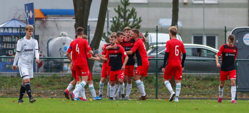 CENTRALNA LIGA JUNIOROW LEGIA WARSZAWA - LECHIA GDANSK FILIP SOBIECKI  KACPER SEZONIENKO  RADOSC