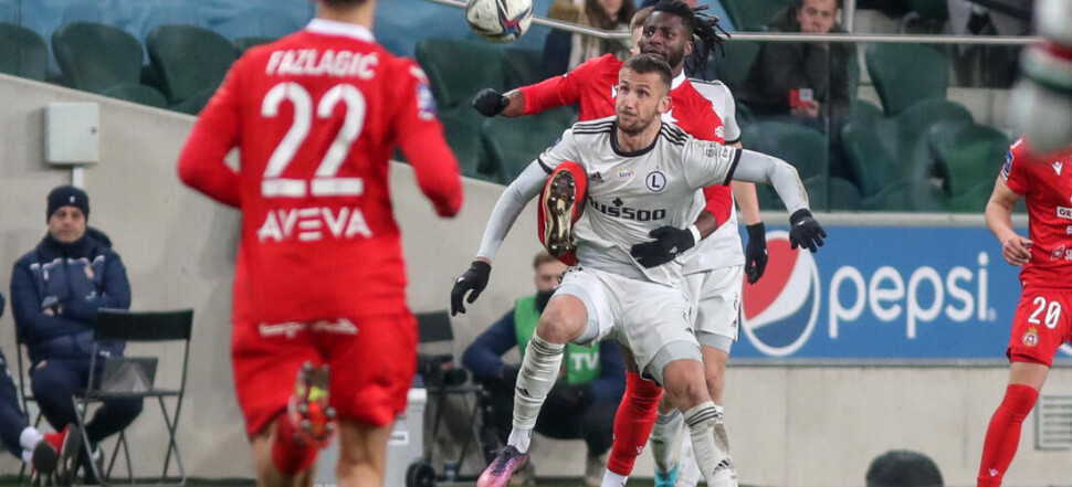PKO EKSTRAKASA  LEGIA WARSZAWA - WISLA KRAKOW TOMAS PEKHART  JOSEPH COLLEY