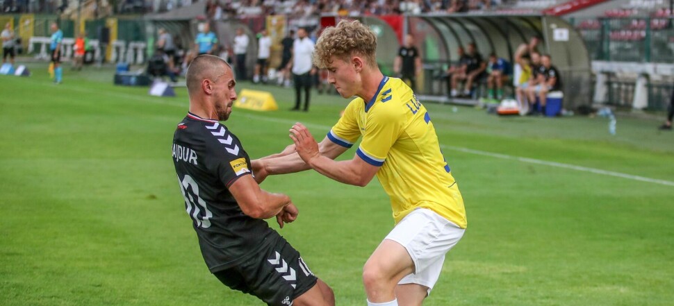 FORTUNA I LIGA  POLONIA WARSZAWA - MOTOR LUBLIN MICHAL BAJDUR  FILIP LUBERECKI