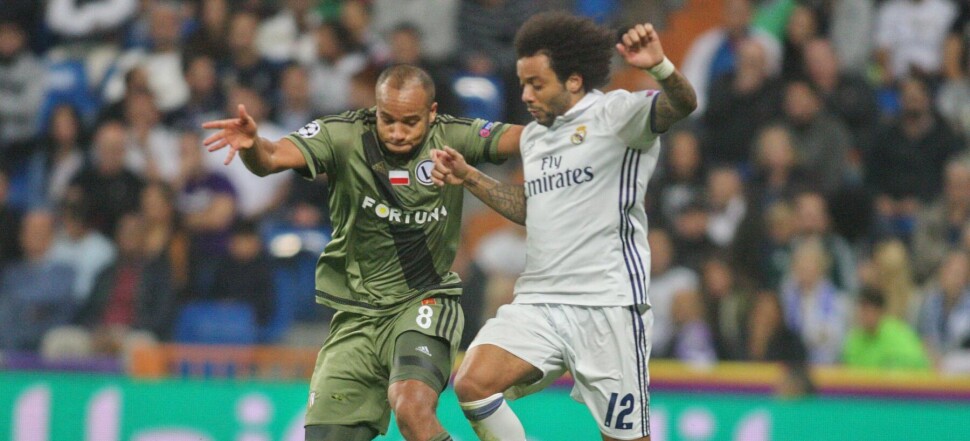 LIGA MISTRZOW REAL MADRYT - LEGIA WARSZAWA CHAMPIONS LEAGUE REAL MADRID - LEGIA WARSAW VADIS ODJIDJA-OFOE  MARCELO