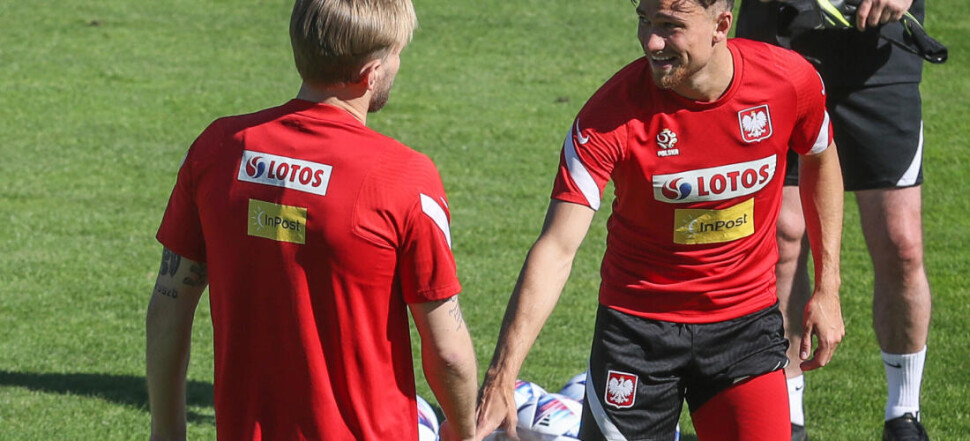 TRENING PILKARZY REPREZENTACJI POLSKI NA BOISKU ZWAR MIEDZYLESIE TYMOTEUSZ PUCHACZ  MATTY CASH