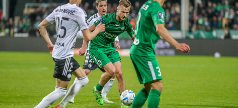 MECZ 28. KOLEJKA PKO EKSTRAKLASA SEZON 2022/23: WARTA POZNAN - LEGIA WARSZAWA --- POLISH FOOTBALL TOP LEAGUE MATCH: WARTA POZNAN - LEGIA WARSAW JOSUE  MACIEJ ZURAWSKI