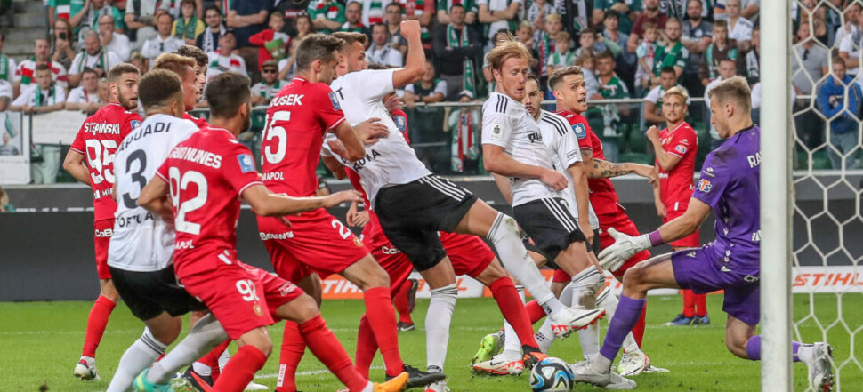 PKO EKSTRAKLASA  LEGIA WARSZAWA - WIDZEW LODZ MAREK HANOUSEK  TOMAS PEKHART  RADOVAN PANKOV  HENRICH RAVAS