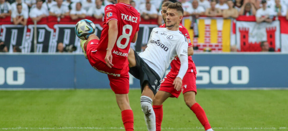 PKO EKSTRAKLASA  LEGIA WARSZAWA - WIDZEW LODZ DAWID TKACZ  ERNEST MUCI