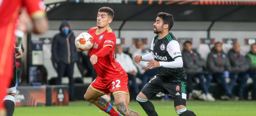 LIGA EUROPY  GRUPA H LEGIA WARSZAWA - SSC NAPOLI GIOVANNI DI LORENZO  LUQUINHAS